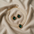 Malina – šperk v striebornej farbe
