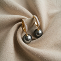 Náušnice s perlami a zirkónmi