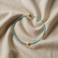 Barokový tyrkysový korálkový náhrdelník v dĺžke choker