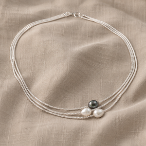 Perla večnosti – trojradový perlový náhrdelník